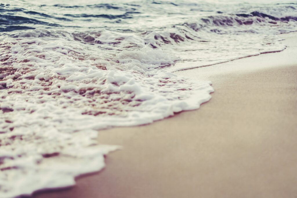 Gentle waves and soft white sand of Playa del Carmen.