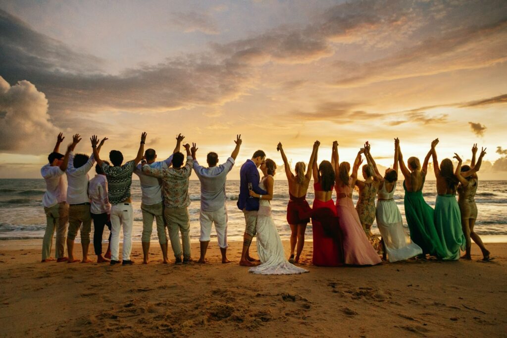 Destination weddings are about celebrating with the people who truly show up for you